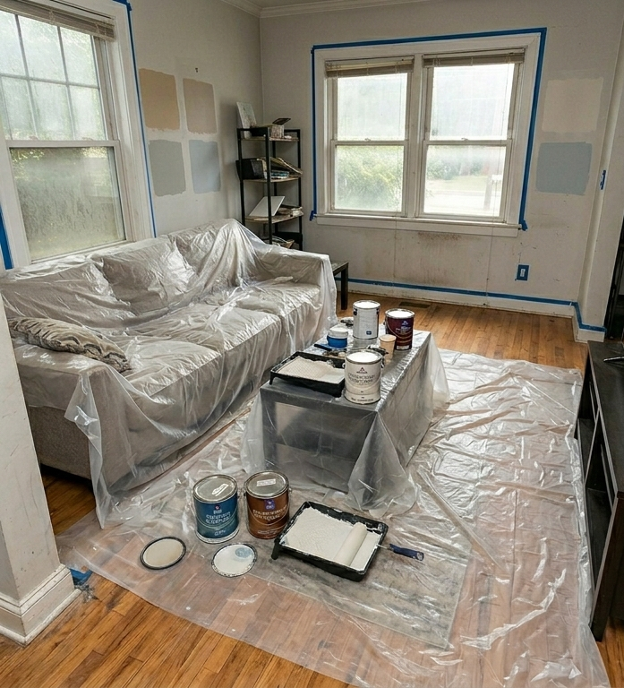 Before pressure washing
